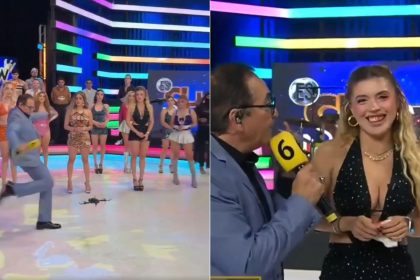 VÍDEO: apresentador de TV chuta drone no rosto de modelo durante programa ao vivo no México
